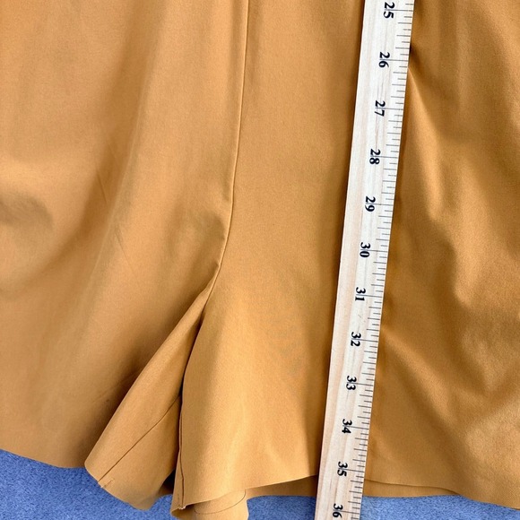 ATHLETA Marlow Tuscan Gold V-Neck Lightweight Dress Romper Tie Waist Pockets - Picture 10 of 11